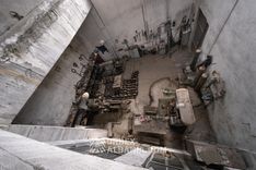 Teleferica da carico, stazione superiore della cava E