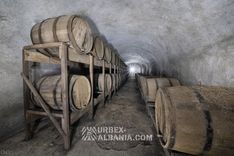 Bodega de vino en un búnker de almacenamiento