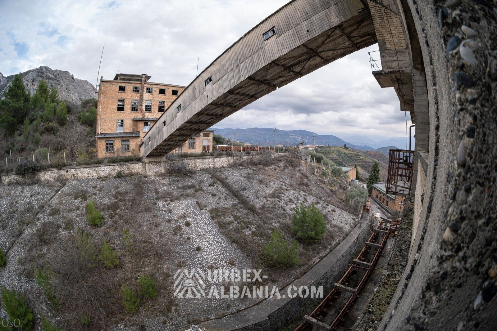 Teleferica da carico, stazione superiore della cava E